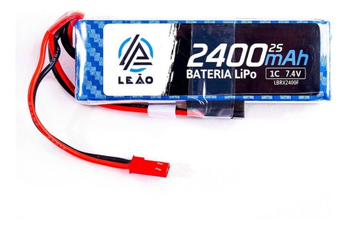 Bateria Lipo 2400mah 7.4v 2s 1c Radio Controle Rx Receptor
