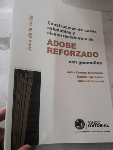 Libro  Adobe Reforzado Con Geomallas Zona De La Costa