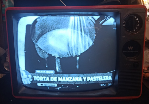 Televisor B/n 12  Portátil, Vintage Funcionando 220v/12v