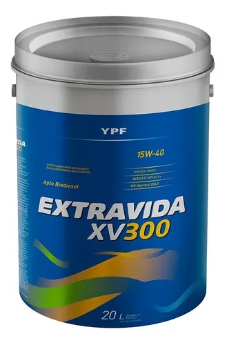 Ypf Extra Vida Xv 300 15w40 X 20 lts Balde API CI-4 Plus