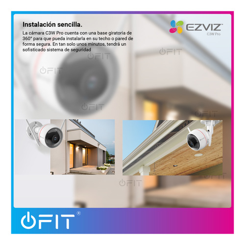 Imagen 7 de 9 de Camara Ip Wifi Ezviz Ezguard Plus 1080p 2mp Hd 2,8mm Slot Sd