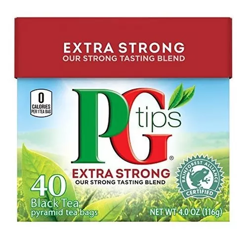 Pg Tips Extra Strong Black Tea Pyramid 40 Count Pack Of 6