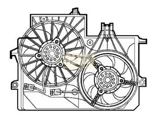 Electroventilador Aspirante Chevrolet Meriva 1.7 Diesel