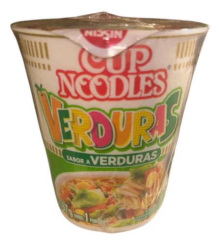 Fideos Cup Noodles Sabor Verdura X67gr