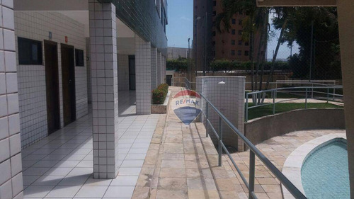 Excelente Apartamento Com 3 Dormitórios, Com Closet E Projetados À Venda, 100 M² - Candelária - Natal/rn - Ap0010