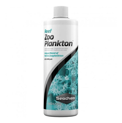 Seachem Reef Zooplankton 250ml Alimento Corais Reef Marinho