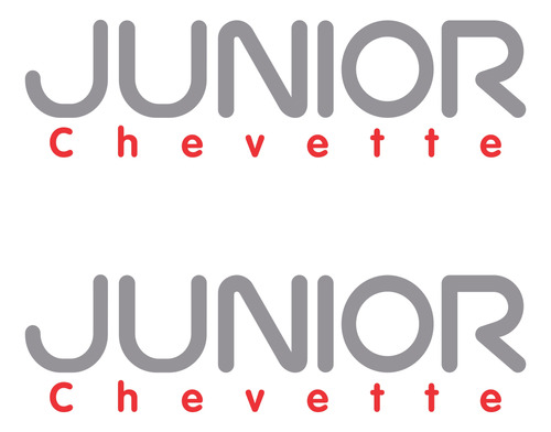 Adesivo Chevrolet Chevette Junior Cinza Cj001 Frete Fixo Fgc