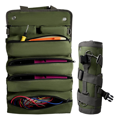 Bolsa Enrollable De Herramientas Resistente Con Bolsas Desmo