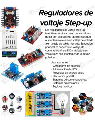 Módulo Regulador Dc-dc 15a 400w Stepup 10-60v Alimentación