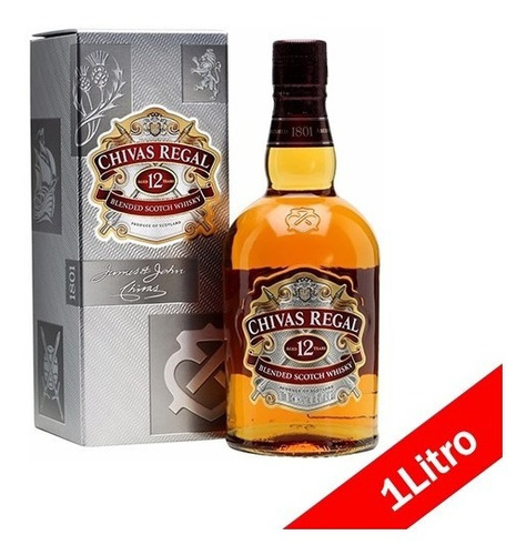 Whisky Chivas Regal 12 Anos 1 Litro Promoção Frete Grátis!