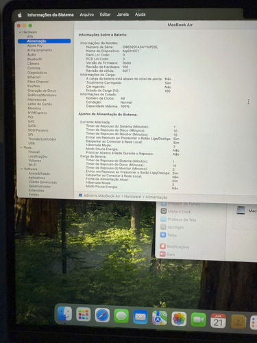 Apple Macbook Air M2 2022 Space 15 8gb Ram 256gb Ssd Cinza (Usado)
