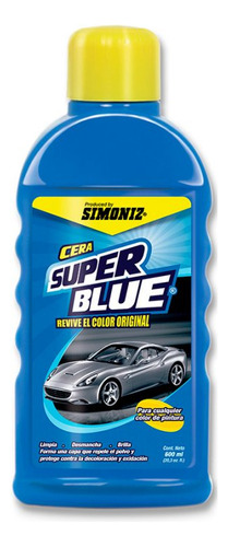 Cera Superblue 600ml Simoniz 103318 Azul Con Amarillo