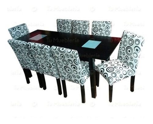Imagen 5 de 10 de Mesa Extensible 1.40a1.80 O 1.60a2.00+ 8 Sillas Chenille !!
