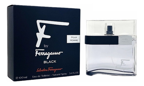 Ferragamo F Black Eau De Toilette 100 Ml Para Hombre