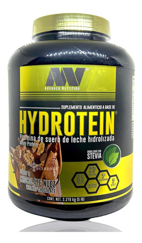 Hydrotein Whey Protein Chocolate Nuez 5 Lbs Advance Nutritio