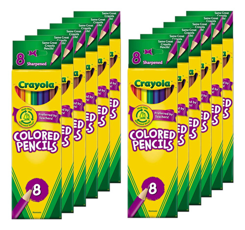 Crayolalpices De Colores 8pk No Txica 8(12unidades)