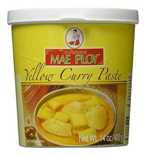 Pasta De Curry Amarillo Tailandés Mae Ploy - Tarro 