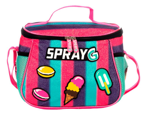 Spray G Lonchera Escolar Ice Cream Macarron Glitter 83195 Color Multicolor