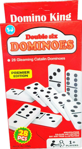 Domino 28 Piezas Plasticas Juego Clásico Todas Las Edades