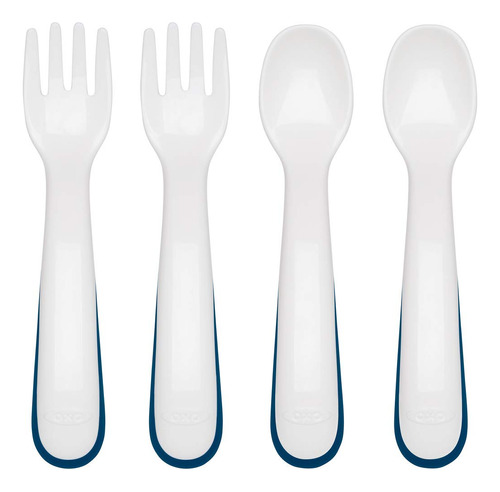 Oxo Tot Paquete Mltiple De Tenedor Y Cuchara De Plstico, Col