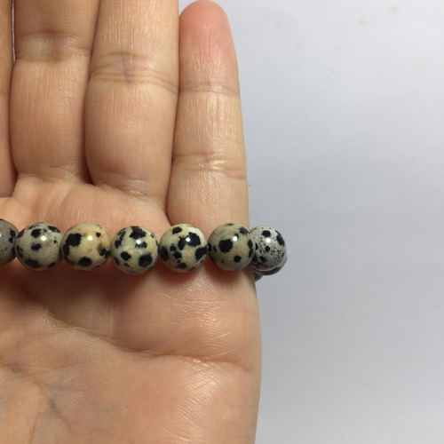 Pulsera Jaspe Dálmata Piedra Natural Amuleto