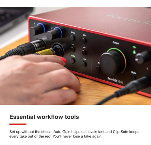 Interface De Audio Usb Focusrite Scarlett 16i16 4ta
