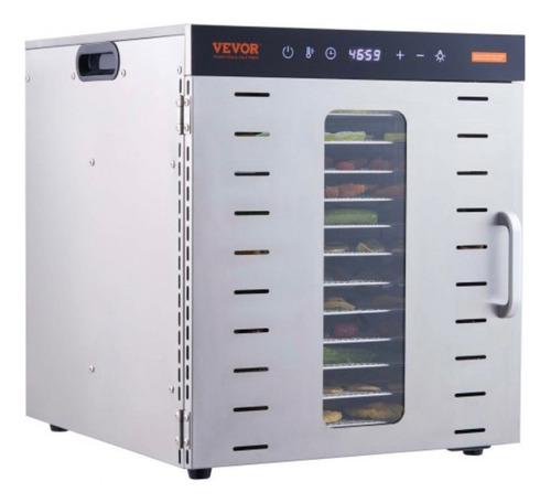 Máquina Secadora Deshidratadora De Alimentos 10 Bandejas Azul Acero