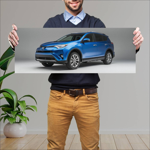 Cuadro 30x80cm Auto 2016 Toyota Rav4 Hybrid Us 2 114