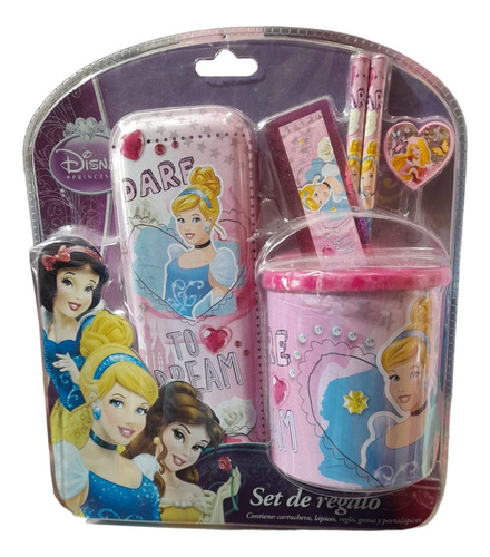 Set De Regalo Escolar Con Lapicero Disney Princesas Lanus