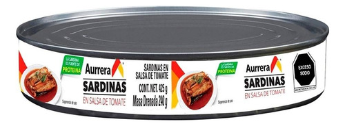 17 Pzas Sardinas Aurrera En Salsa De Tomate 425 G