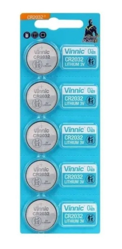 Imagen 1 de 1 de Pilas Cr 2032 Vinnic 5u Original Balanzas Distribuidor Ofic