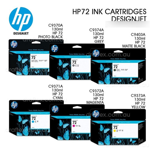 Cartucho Hp 72 De 130ml Pk-mag-c-y C/u Caducados 20-21