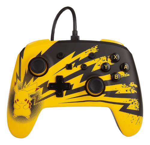 Powera Control Alámbrico Pokemon Pikachu Lightning N Switch