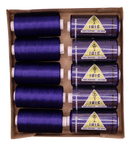 Caja Seda Amarilla Hilosiris (caja Con 10 Tubos De 25gr C/u) 989
