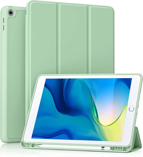 Smart Case Protector @ iPad 7ma 8va 9na Gen 10.2 Verde Claro