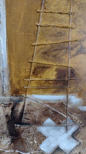 Imagen 3 de 10 de Obra De Arte Cuadro Original Tecnica Mixta Relieve