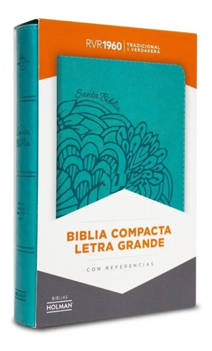 Imagen 4 de 6 de Biblia Reina Valera 1960 Compacta Letra Grande Aqua