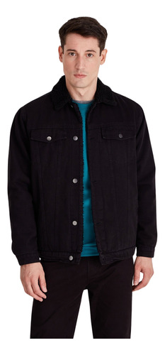 Campera Macowens Denim Negro Hombre 019201039002