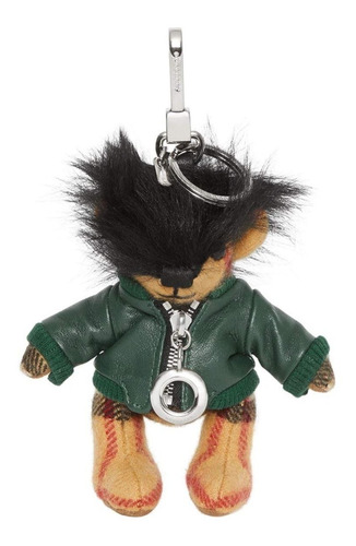 Charm Burberry Oso Thomas Con Chaqueta De Cuero