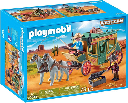 Juego Playmobil Western Carruaje Del Oeste 73 Piezas 3