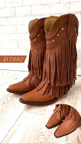 Botas vaqueras con flecos new arrivals