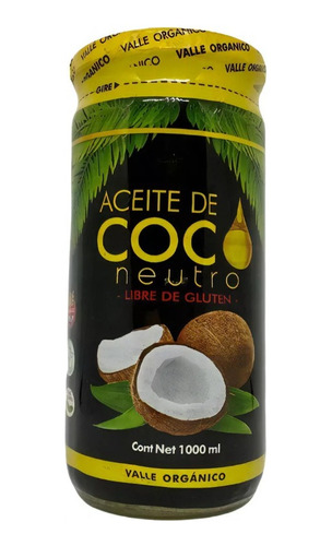 Aceite De Coco Neutro Valle Organico 1 L