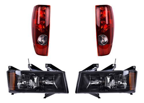 Set Calaveras + Faros Depo Chevrolet Colorado 2004-2012