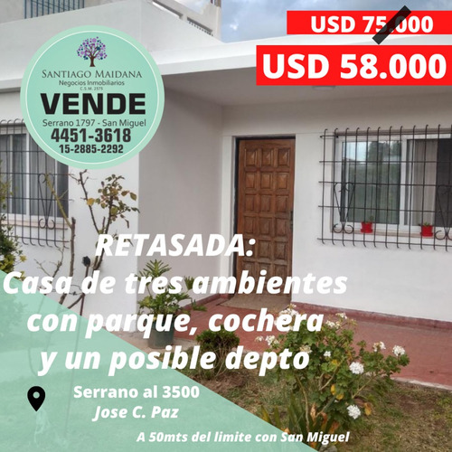 Venta Casa 3 Ambientes 