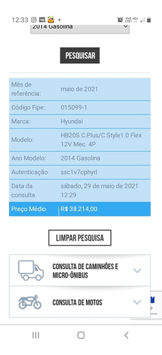 Hyundai Hb20s 2014 1.0 Comfort Style Flex 4p