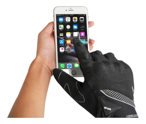 Guantes Moto Transpirantes Touch Screen Protecciones Premium Talla M