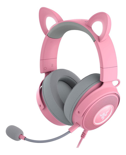 Audifono Gamer Razer Kraken Kitty V2 Pro Chroma Usb Rosado