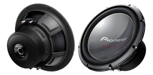 Kit 2: Subwoofer Pioneer TS-W3003d4, 12 pulgadas, 600 W, doble bobina, color negro