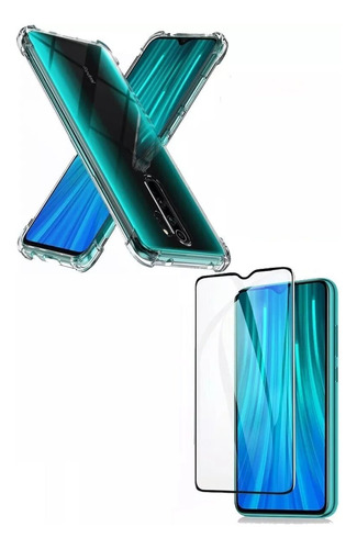 Case Reforzada Mas Vidrio Full Cover Xiaomi Redmi Note 8 Pro