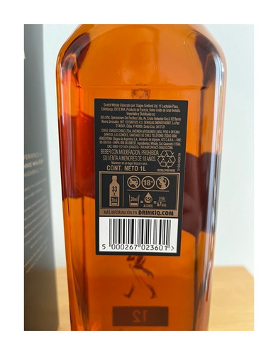 Imagen 5 de 5 de Johnnie Walker Black Label X Litro